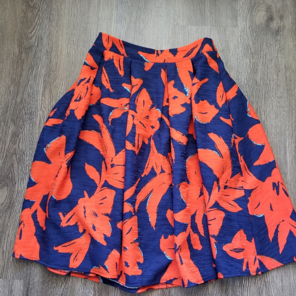 Vibrant floral skirt